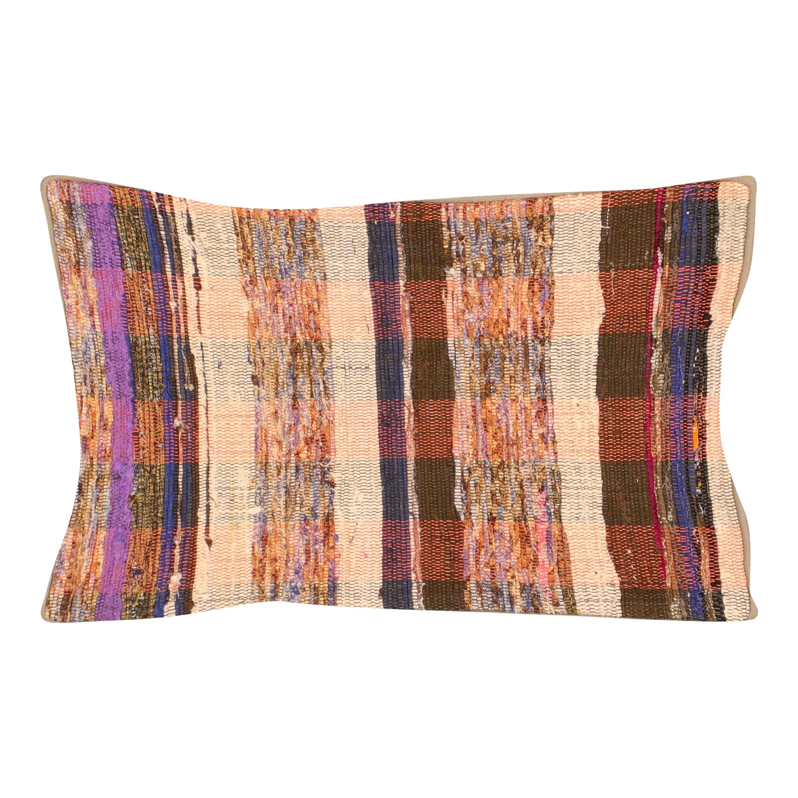 1960s Turkish Rag Pillow | Chairish