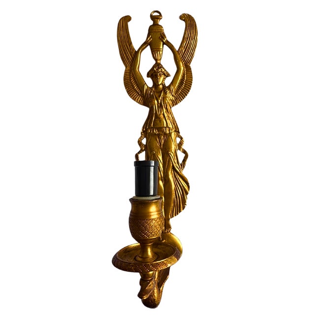 Antique French Bronze Wall Sconce, 1880s For Sale - Image 3 of 9