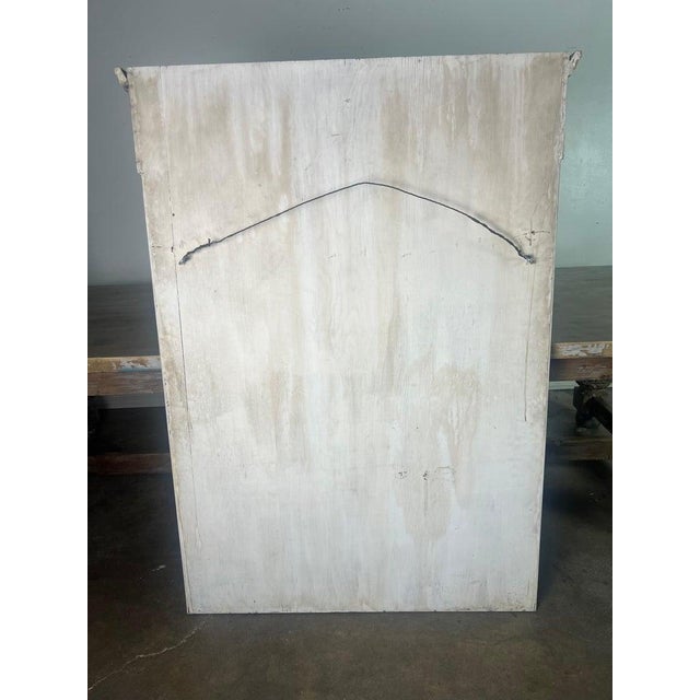 Distressed Neoclassical Trumeau Mirrors, Cream & Gold, 1930s, Pair For Sale - Image 12 of 12