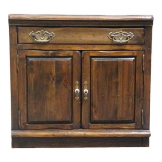 Sprague and Carleton Country Cabinet Maker Solid Knotty Pine Rustic Americana Style 32" Modular Cabinet 61-3202 For Sale