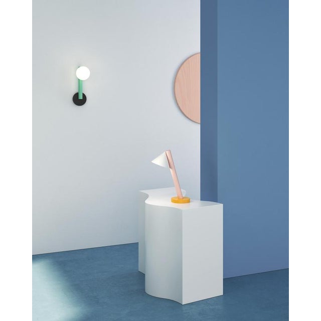 Orange and Pink Tube with Globes and Cones Desk Light by Atelier Areti For Sale - Image 4 of 6