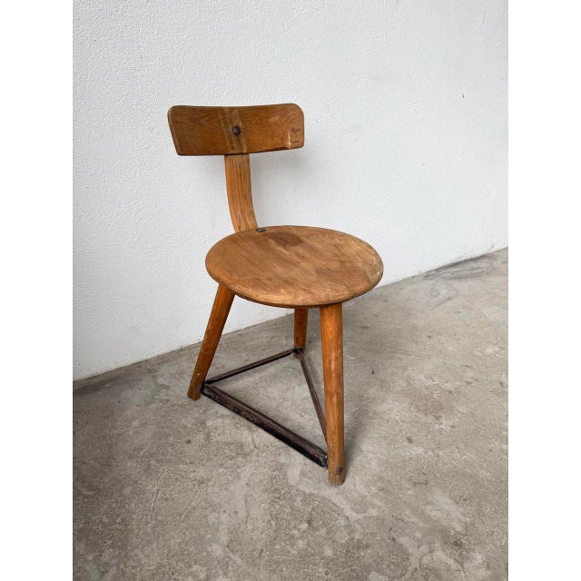 Tripod Workshop Chair, 1950s For Sale - Image 12 of 18