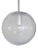Ball Pendant Lamp from Glashütte Limburg, 1960s For Sale