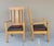 2 Matching 1910 Antique Mission Style Quarter Sawn Oak Arm Chairs With Removable Leather Seats. All Hand Crafted Strong...