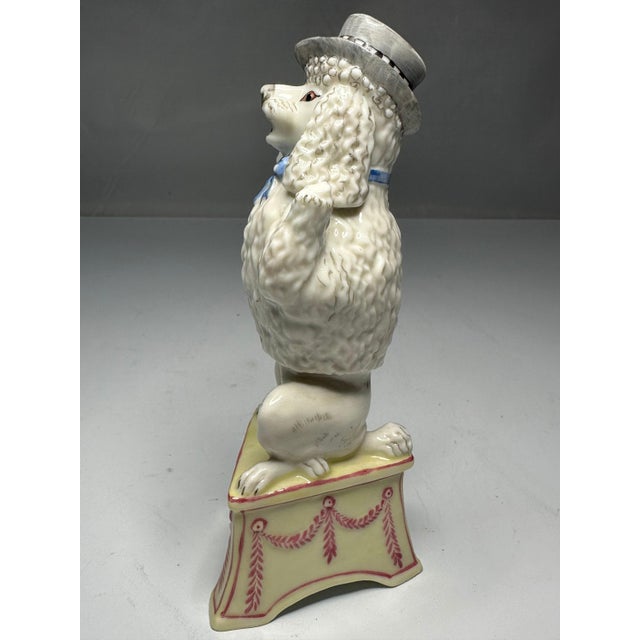 Nymphenburg Porcelain Circus Poodle Figurine by Luise Terletzki-Scherf For Sale - Image 6 of 10