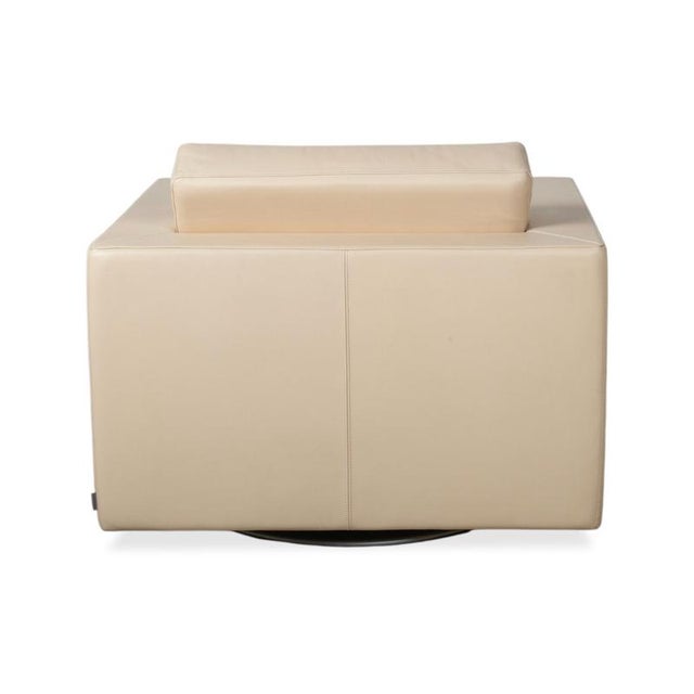 Leather Nelson Armchairs in Cream Beige from Walter Knoll, Set of 2 For Sale - Image 13 of 15
