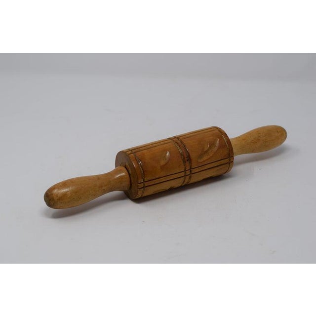 Vintage Folk Art Springerle Rolling Pin Chairish