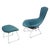 Set of Bird Chair and Ottoman attributed to Harry Bertoia for Knoll, 1970s For Sale