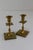 Gold Antique English Brass Candlesticks, 1890s, Set of 2 For Sale - Image 8 of 15