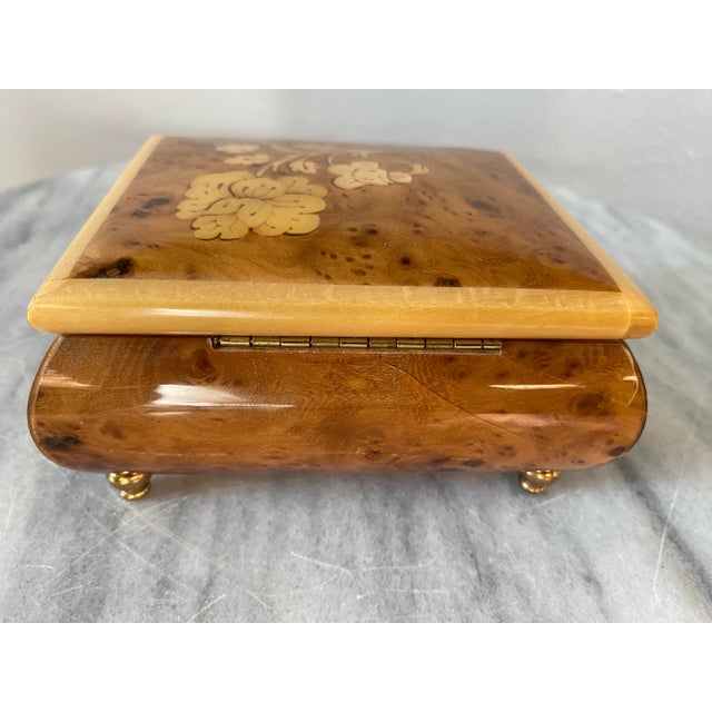 Italian Late 20th Century “Romance” Italian Wooden Music Jewelry Box For Sale - Image 3 of 8
