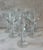 Late 20th Century Set of 8 Vintage Ribbed Stem Wine Glasses For Sale - Image 5 of 9