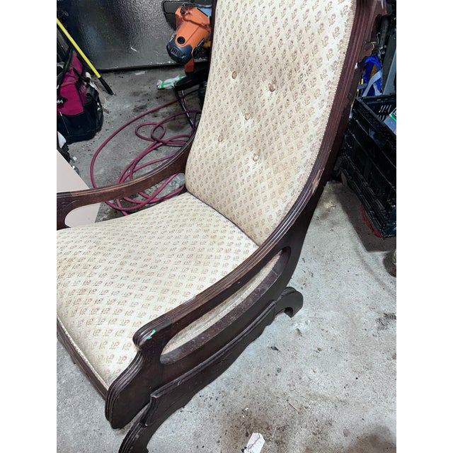 Victorian 1800’s Victorian Platform Rocker For Sale - Image 3 of 3