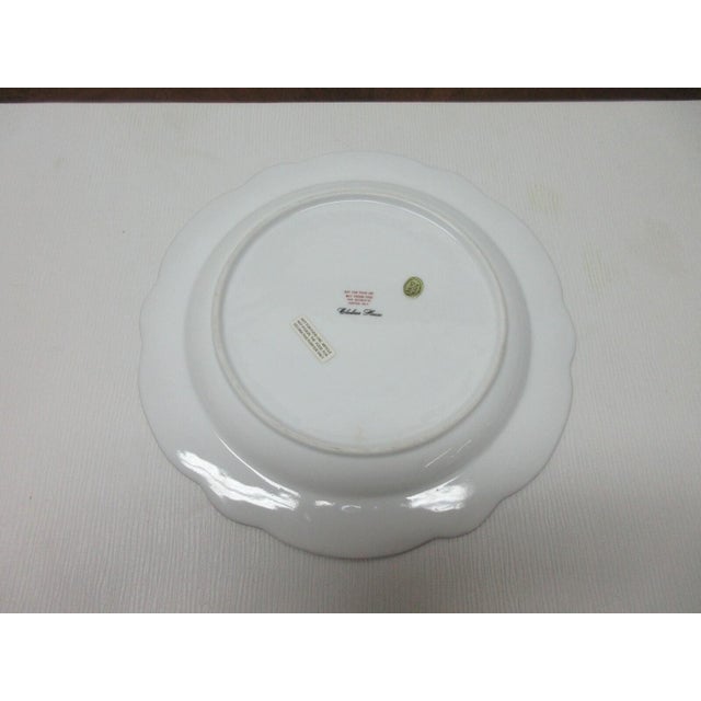 Yellow 1980s Chelsea House Decorative Floral Design Dining Plate Asian Inspired Yellow For Sale - Image 8 of 9