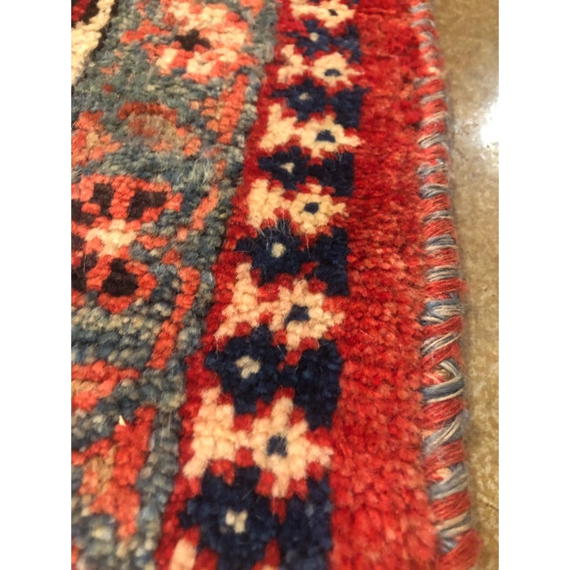 1970s 1970s Animal Print Handwoven Shiraz Area Rug 6'9" X 9'3" For Sale - Image 5 of 12