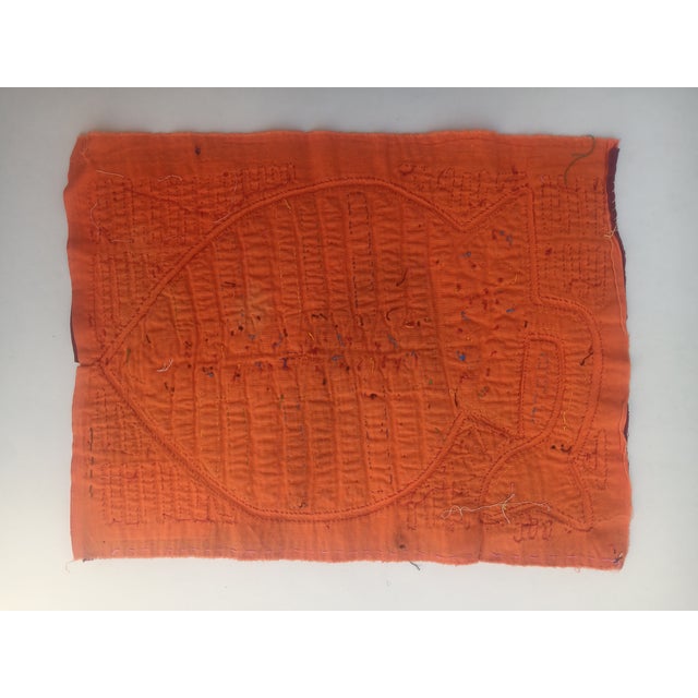 Mola Fabric by Cuna Indians from San Blas Island, Panama, 1970s, in Very Good conditions. Designed 1970 to 1979
