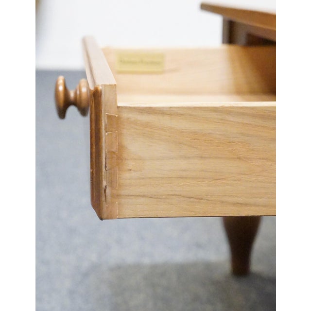 Durham Furniture Solid Cherry Early American Style 38" Square Accent Coffee Table - Made in Canada For Sale - Image 12 of 13