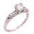 Platinum Diamond Engagement Ring 0.85 Total Diamond Weight, Size 6.25 For Sale - Image 9 of 10