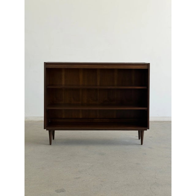 Mid Century Modern Angled Bookcase For Sale - Image 4 of 16