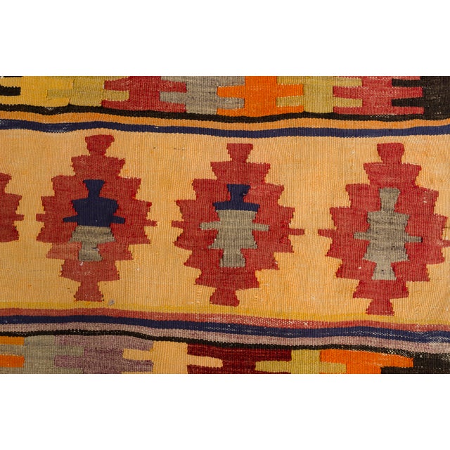 Mid 20th Century Handmade Wool Runner for Entryway or Gallery For Sale - Image 10 of 10