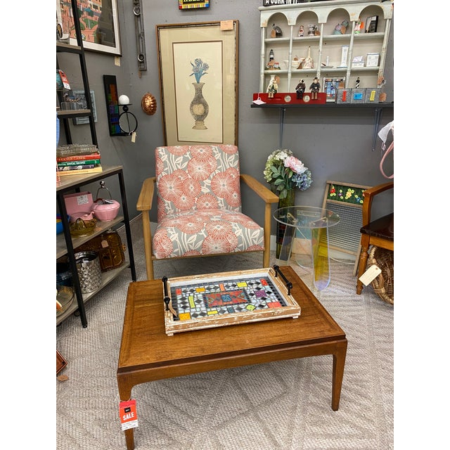 Vintage Retro Fauteuil Exposed Wood Arm Chair For Sale In Atlanta - Image 6 of 6