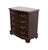 DREXEL HERITAGE Heirlooms Collection Traditional Style Banded Mahogany 28" Chairside Chest / Nightstand 070-620-6 30" High...