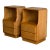 Pair of Heywood-Wakefield Maple Nightstands Sculptural Solid Wood Bedroom Bedside Tables Mid-Century Modern 1950s For Sale