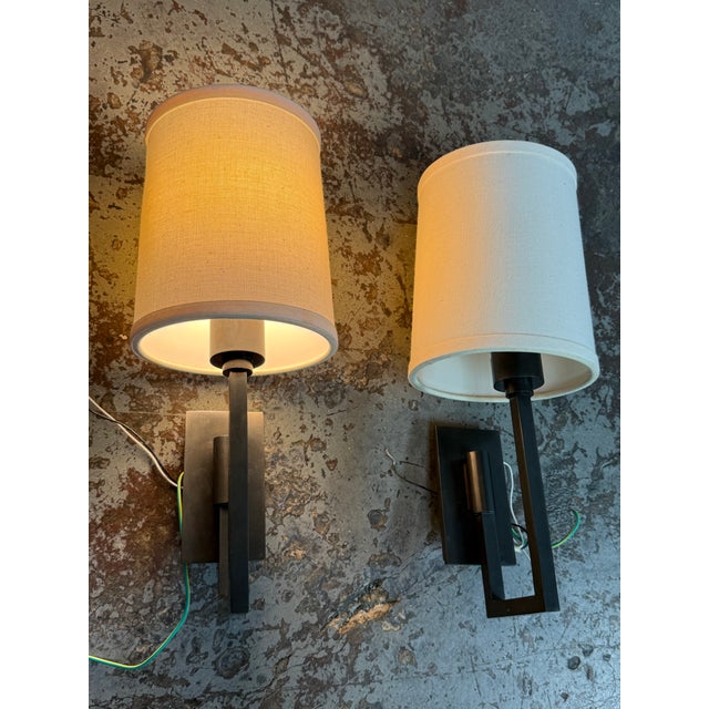 Design Plus Gallery presents a Pair of Aspect Wall Sconces by Barbara Barry for Visual Comfort Signature. The sconces have...
