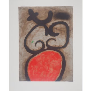Joan Miro, Femme au tabouret, Lithograph For Sale