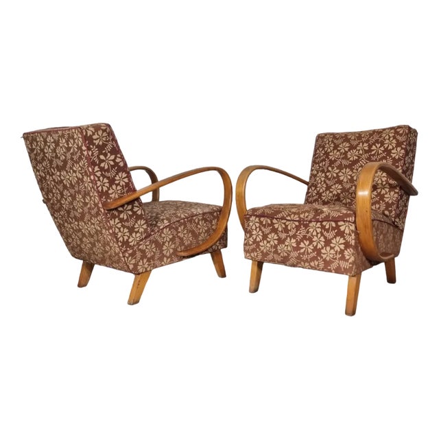 Art Deco Armchair by Jindrich Halabala For Sale