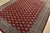 Tribal Bokhara Jaldar Rug 8’1” X 10’4” Red Wool Tribal Hand-Knotted Oriental Carpet For Sale - Image 3 of 13