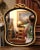 Mid-Century French Napoleon III Blackened and Gilt Wall Mirror With Roped Bow For Sale - Image 4 of 11
