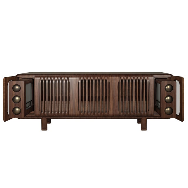 Contemporary Kennedy Sideboard by Wood Tailors Club For Sale - Image 3 of 18