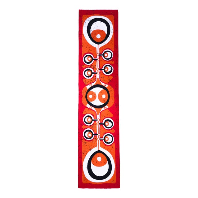 Mid-Century German Pop Art Screen-Printed Wall Hanging by Traute Sänger, 1970s For Sale