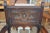1940s Vintage Carved Pair of j.e. Ware Furniture Wainscot Wood Side / Dining Chairs Medieval / Thrones For Sale - Image 4 of 16