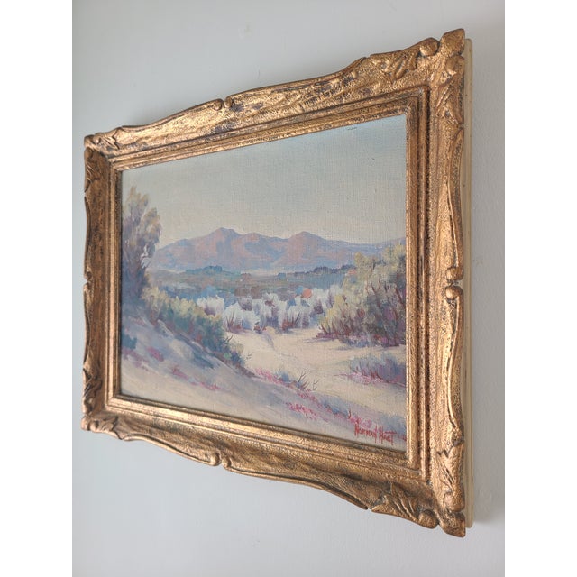 Norman Hart 1940s Palm Springs California Desert Oil Painting For Sale - Image 13 of 16