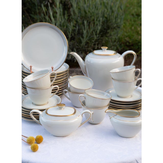 German Porcelain Coffee Service for 12 from Frisia, 1950s, Set of 39 For Sale - Image 6 of 16