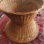 Mid 20th Century Mid-20th Century Boho Handwoven Wicker Table For Sale - Image 5 of 12