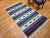 Vintage American Southwestern Kilim, Handwoven Wool, Stripe Pattern, Ivory & Green, 4’ X 8’ For Sale - Image 12 of 12