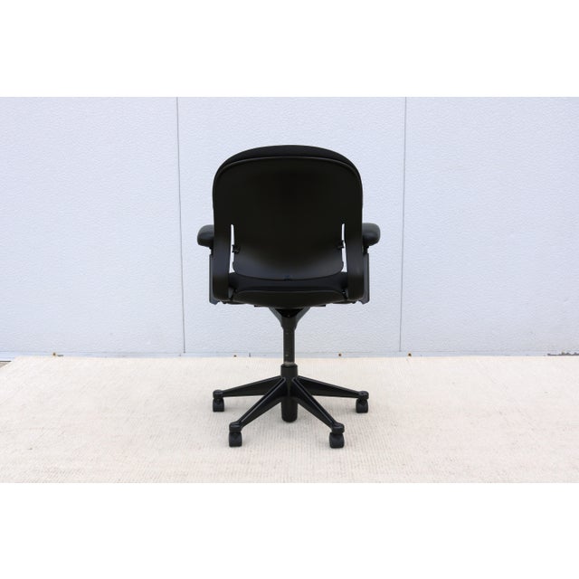 Herman Miller Equa 2 Ergonomic Swivel Task Chair in Black Fabric, Adjustable For Sale - Image 10 of 18