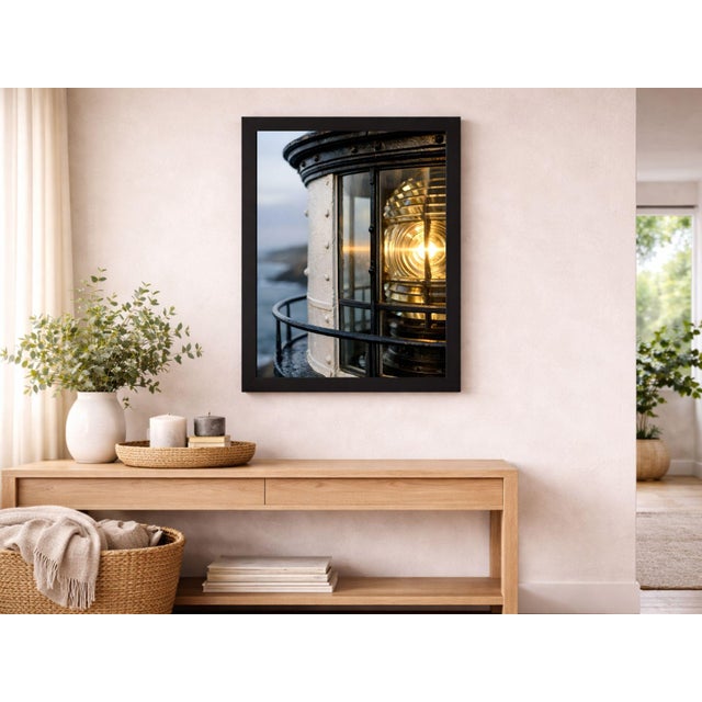 Paper Fresnel Lighthouse Lens Interior, Coastal Architectural Art Print, 12″ × 18″ Reproduction For Sale - Image 7 of 8