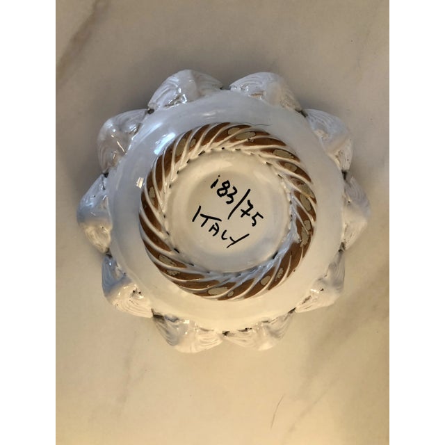 Italian Majolica Blanc De Chine Clam Sea Shell Bowl For Sale - Image 6 of 7