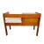 Mid-Century Modern Teak Telephone Bench With Alabaster Boucle, 1980s For Sale - Image 11 of 11