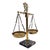 Mid 20th Century Mid Century Scales of Justice Brass Marble Desk Sculpture 13" For Sale - Image 5 of 13
