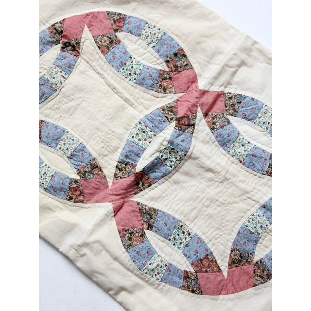 Vintage Quilt Pillow Sham Case For Sale - Image 9 of 10