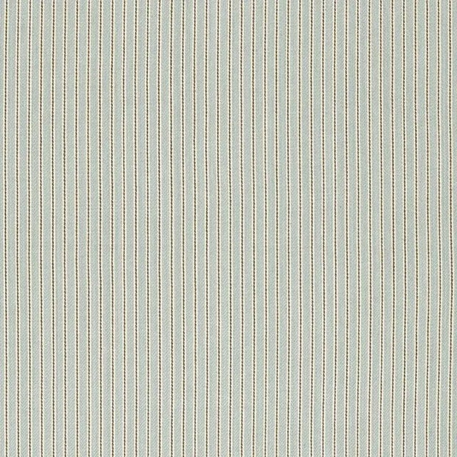 Sample - Schumacher Rain Shadow Stripe Fabric in Moonstone For Sale