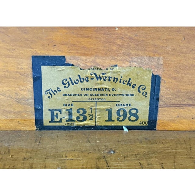 Early 1900’s Globe-Wernicke Oak Four Stack Barrister Bookcase For Sale - Image 15 of 17