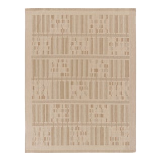 Contemporary Art Deco Style Geometric Wool Kilim by Rug & Kilim, India For Sale