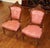 Pair of Jelliff Victorian 19th Century Walnut Carved Damask Fabric Side Chairs Dimensions : 20" Wide X 18" Deep X 40" Tall...
