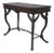 Leather Top Metal Base 1 Drawer Console Table For Sale