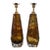 Murano Amber Glass Lamps - a Pair For Sale
